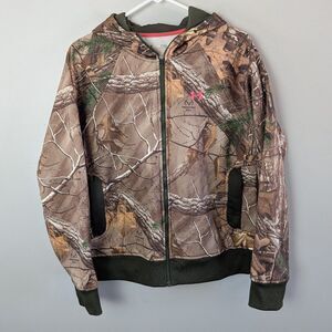 Women's Under Armour Storm Realtree Xtra Camo  Full Zip Sweatshirt Coldgear LG